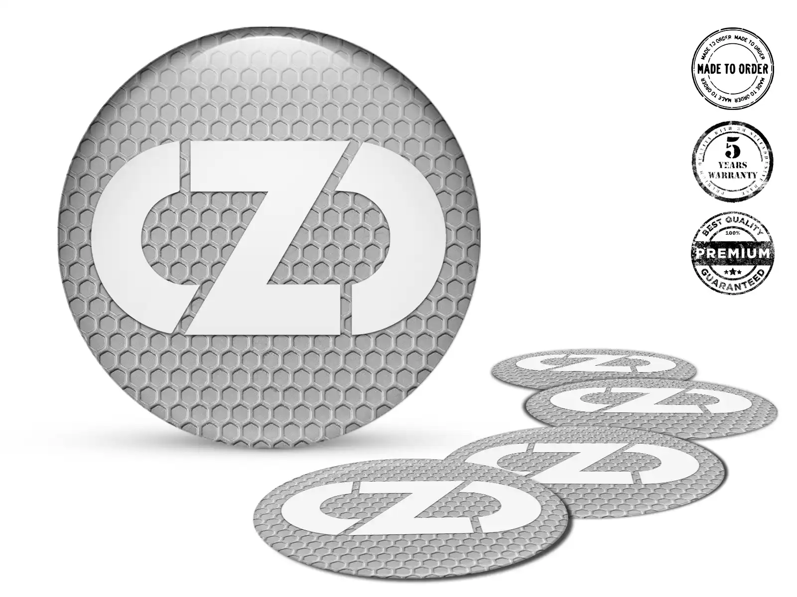 OZ Felgensticker für Autos Gewölbtes Emblem-Design